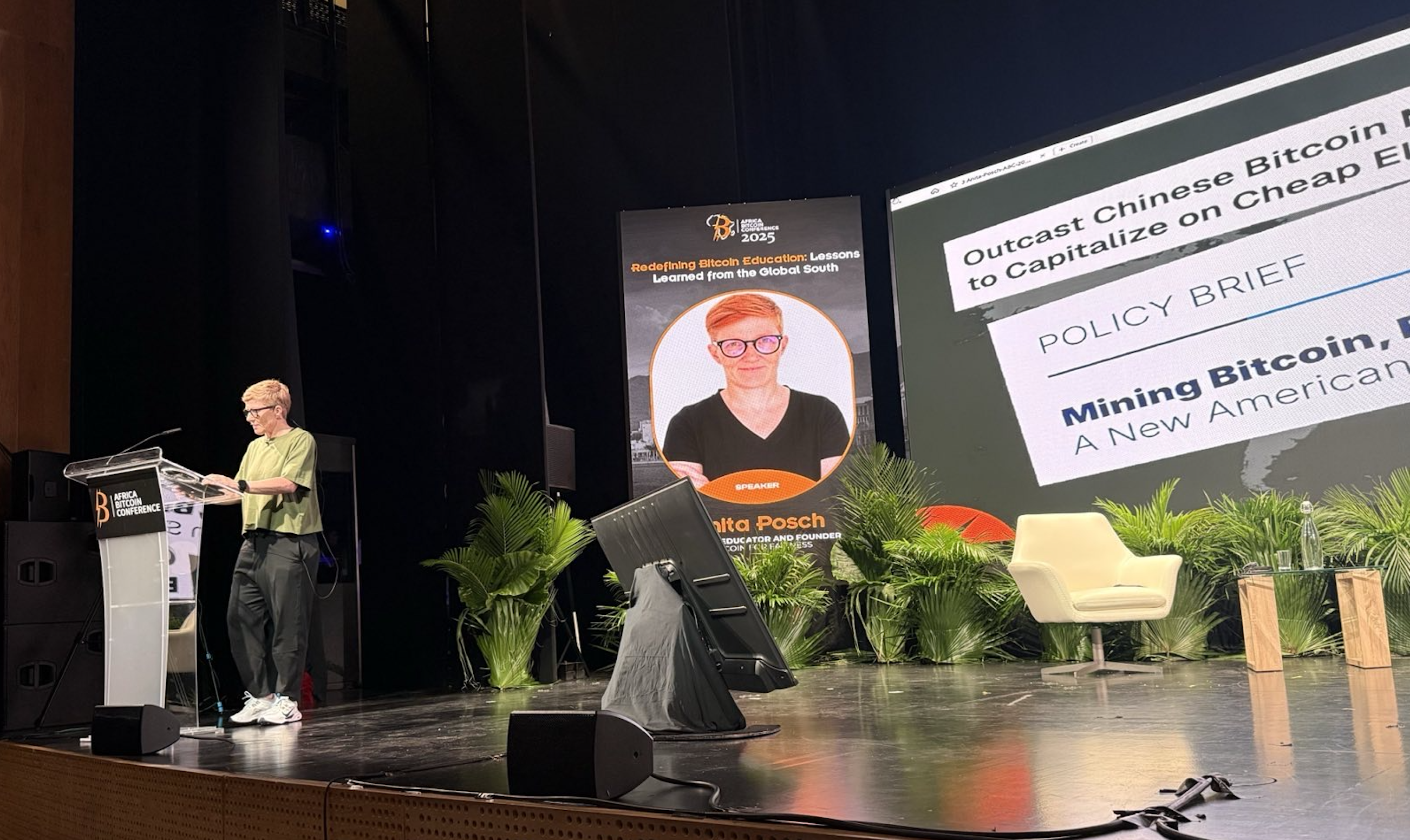Anita Posch at Africa Bitcoin Conference 2025
